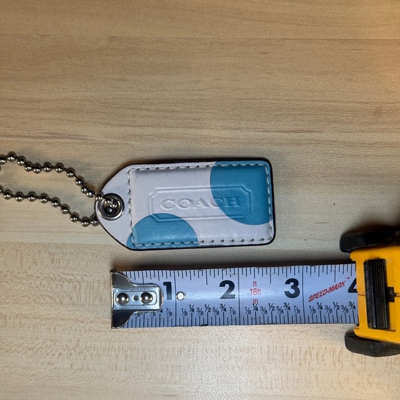 Coach Teal and White Hangtag Charm - Picture 4 of 4